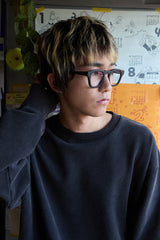 【LIMITED】FADED CREW NECK SWEAT 13.5OZ BLACK (フェードクルーネックスウェット 13.5オンス) 8063