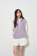 DOUBLE PILE FLEECE HALF ZIP VEST（ダブルパイルフリースハーフジップベスト）  9151