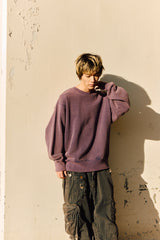 【LIMITED】FADED CREW NECK SWEAT 13.5OZ　NAVY (フェードクルーネックスウェット 13.5オンス) 8063
