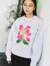 PINK FLOWER CREW SWEAT 15.5oz(ピンクフラワークルースウェット) 7006