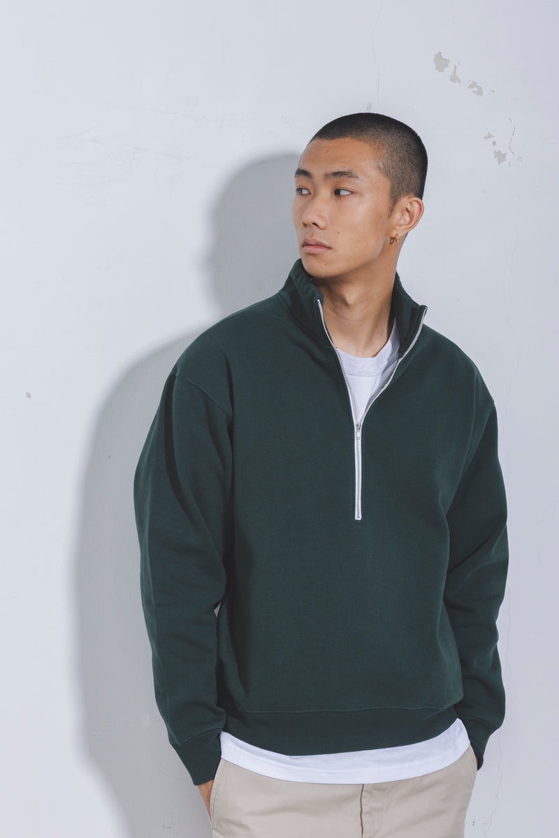 FLEECE HALF ZIP PULLOVER 15.5oz（裏起毛ハーフジッププルオーバー15.5オンス）  9161