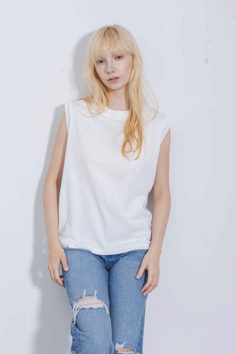 NO SLEEVE COMPACT TEE W'S（ウイメンズノースリーブコンパクトTシャツ）  6011