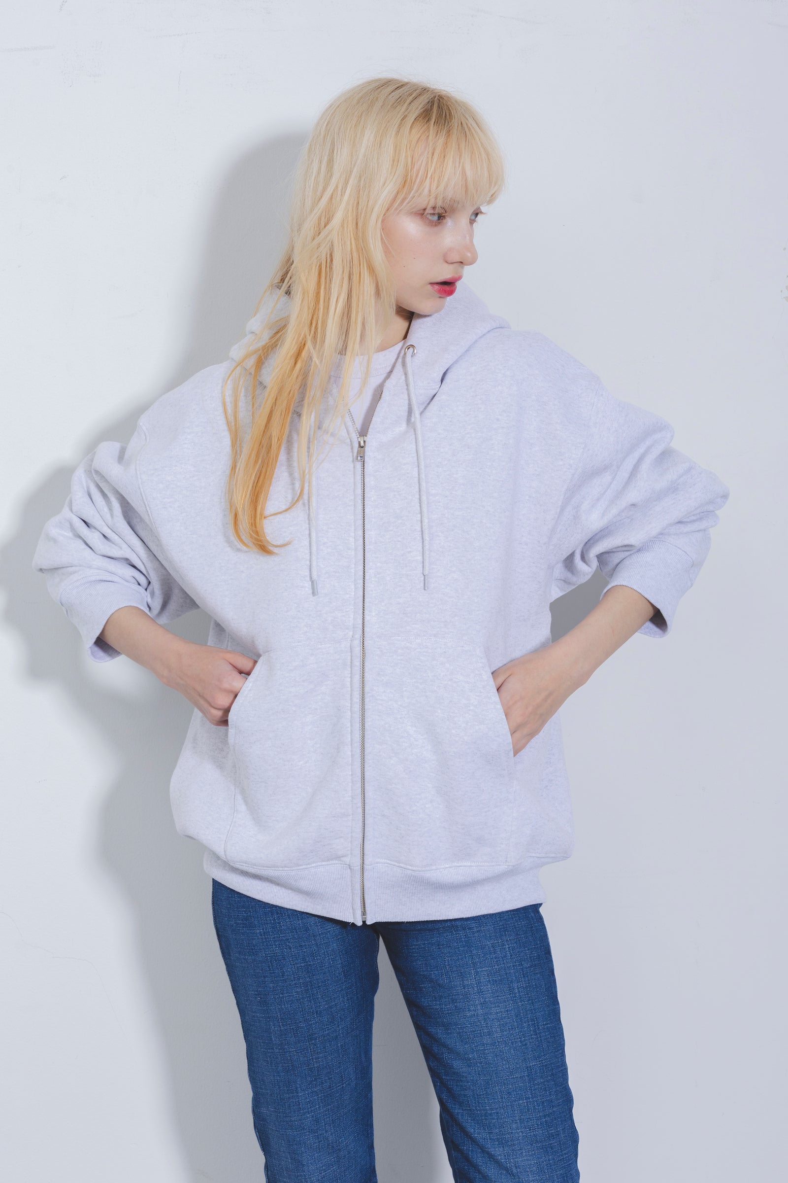 FLEECE ZIP HOODIE 15.5oz（裏起毛スウェットジップパーカー15.5オンス