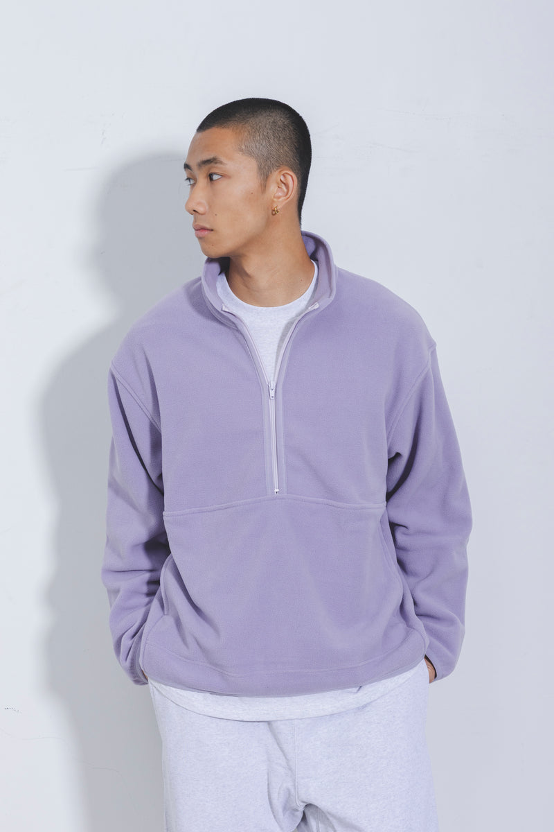 DOUBLE PILE FLEECE HALF ZIP PULLOVER（ダブルパイルフリースハーフジッププルオーバー）  9150