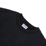 【LIMITED】FADED CREW NECK SWEAT 13.5OZ　BLACK (フェードクルーネックスウェット 13.5オンス) 8063